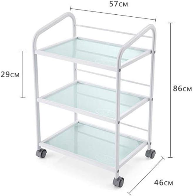 Derma Trolley, Glass Shelves - DP-6039