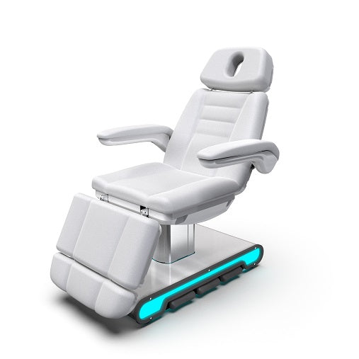 3 Motor Luxury Derma Bed White with LED light - DP-M13