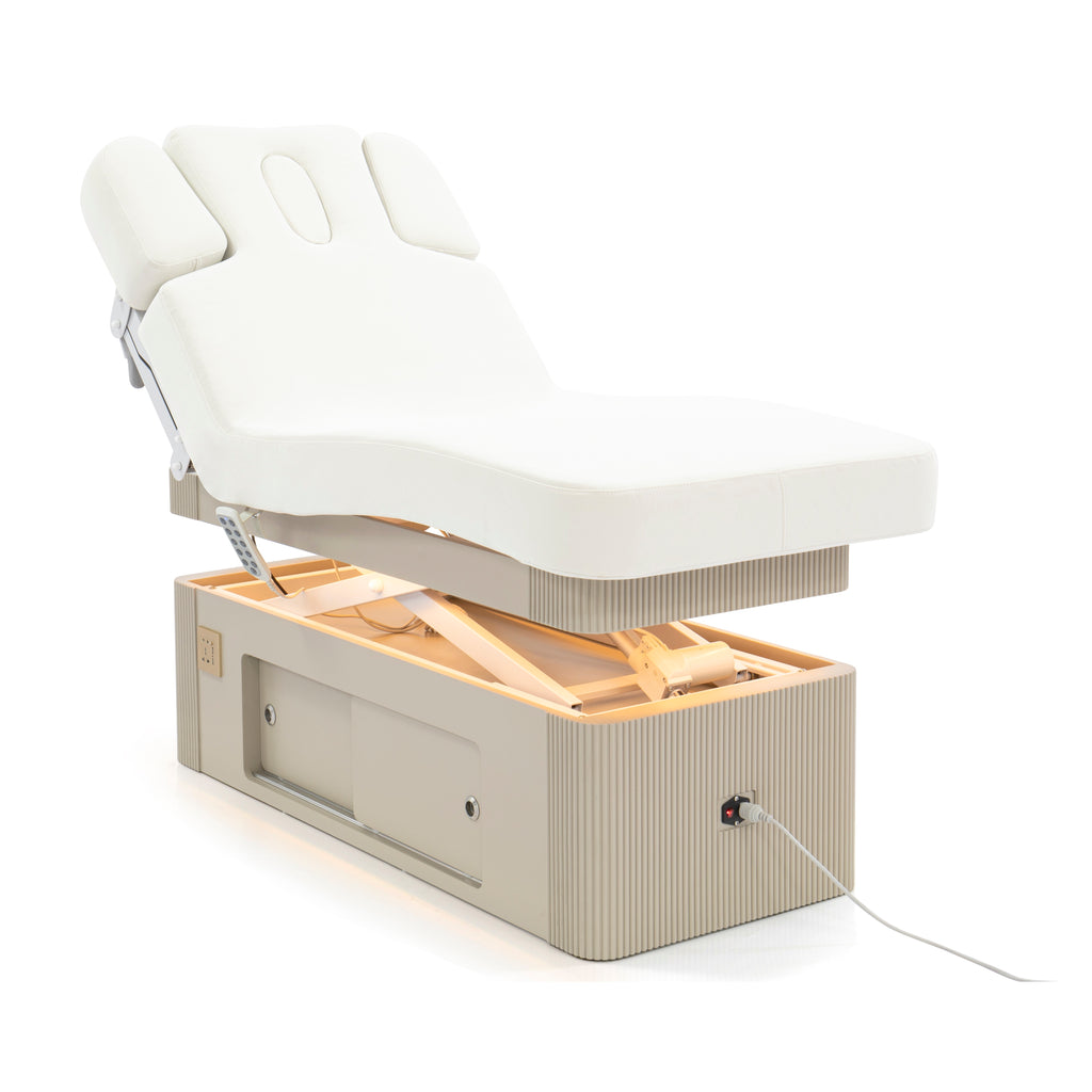 SPA Bed White Motorized Function, Grey Base - G042F